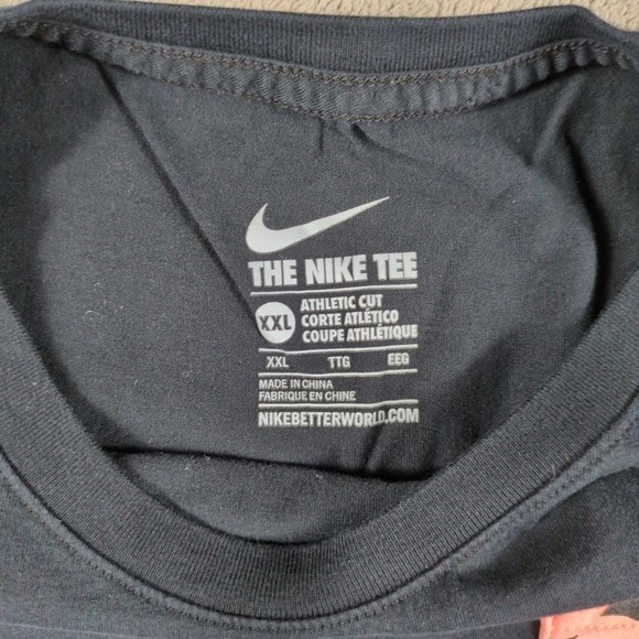 Nike T-Shirt Mens 2XL Black Cotton KD Kevin Durant Easter Pocket Athletic Cut - Picture 6 of 10